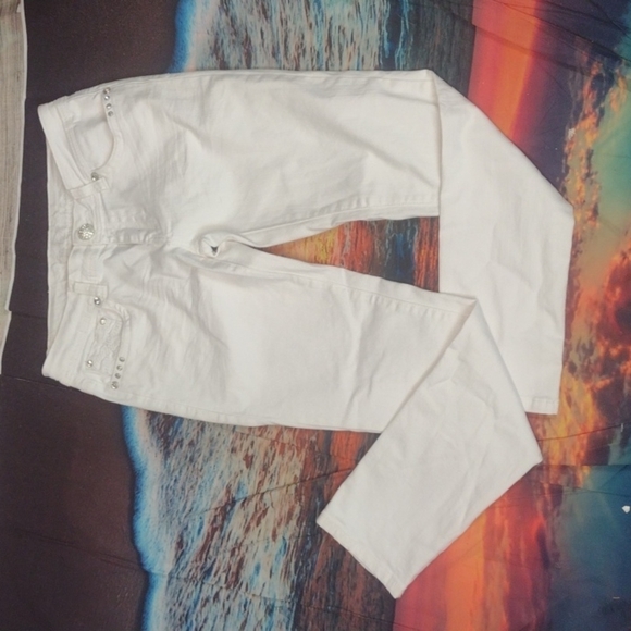 L.a. idol white jeans size 9 - Picture 1 of 8